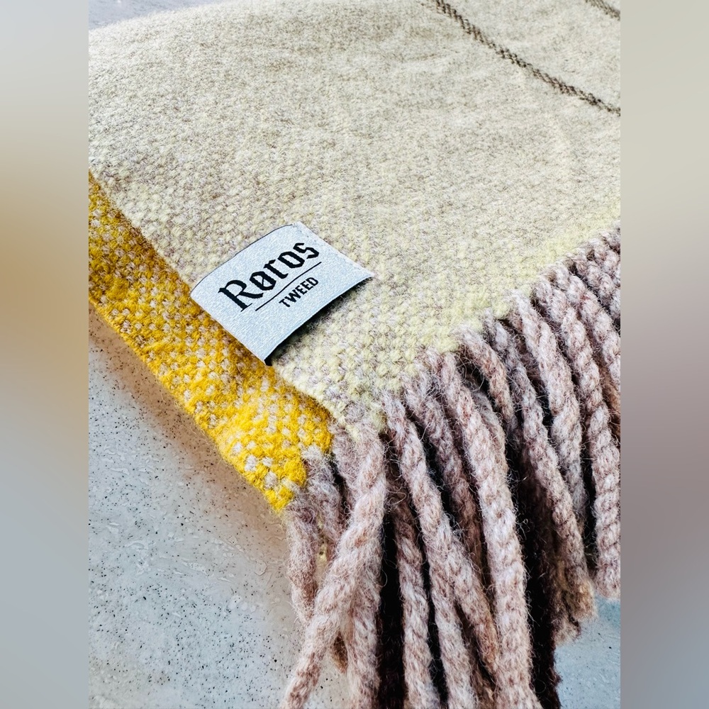 SOLD Røros Tweed Norwegian Wool Throw Blanket | Plaid | Design Within Reach